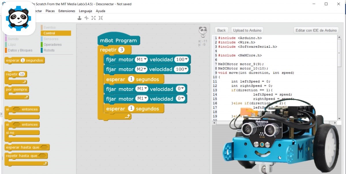 Programar un mBot
