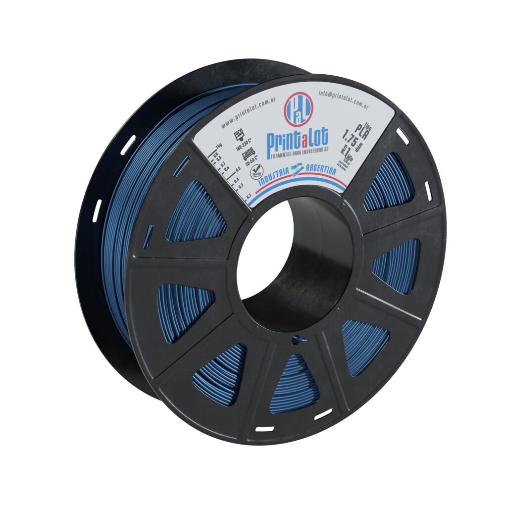 Bobina de filamento PLA Cobalto de 1 kg